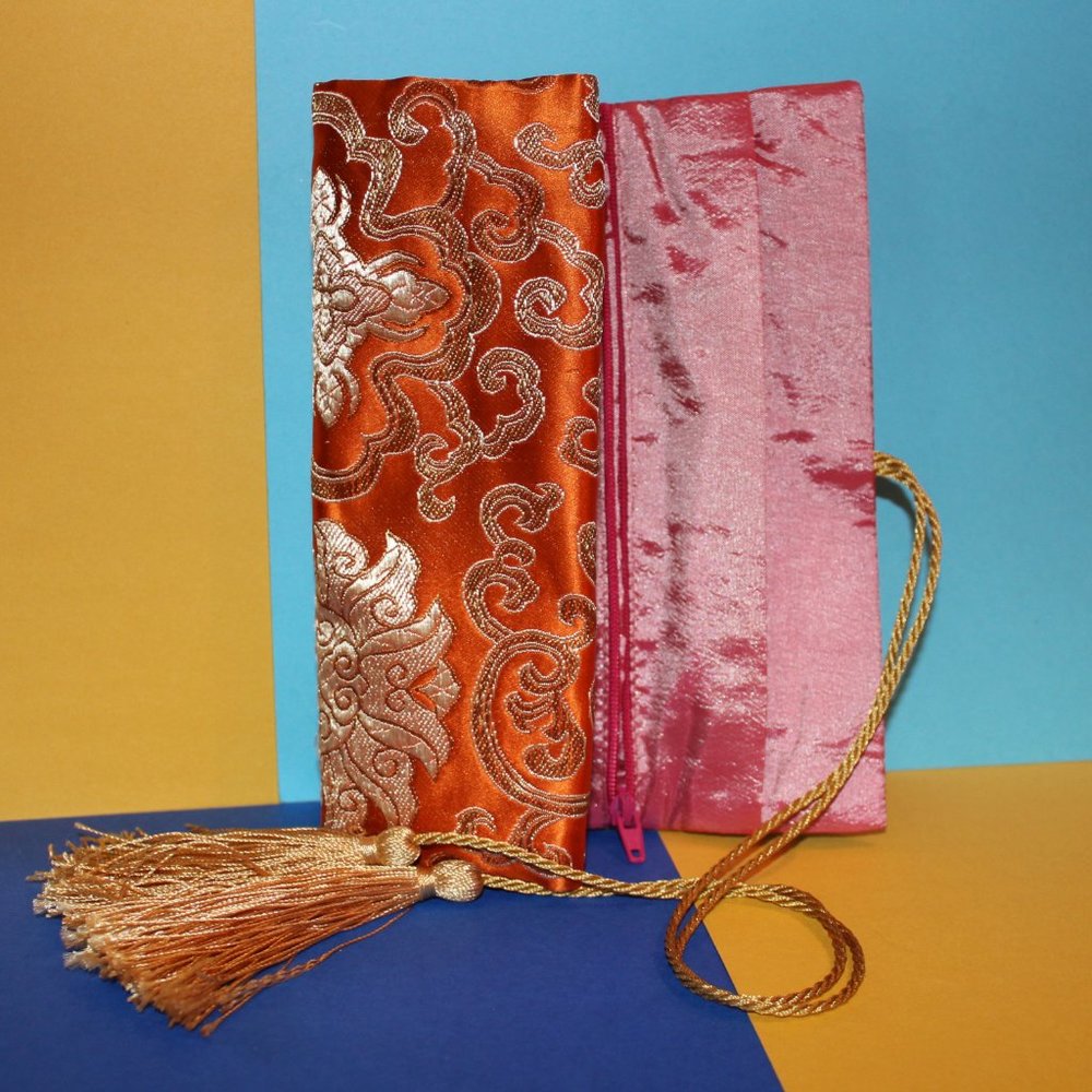 Vintage Japanese-style Travel Jewelry Pouch